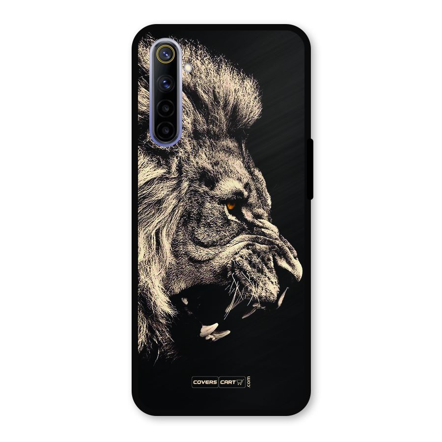 Roaring Lion Metal Back Case for Realme 6i