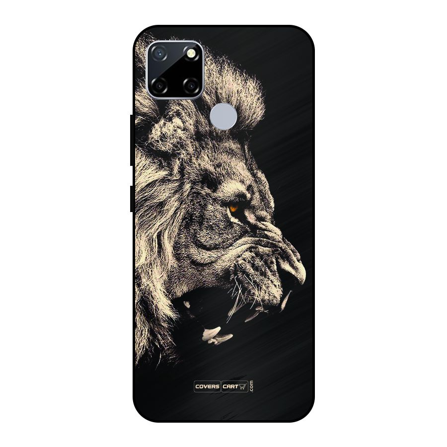 Roaring Lion Metal Back Case for Realme Narzo 20