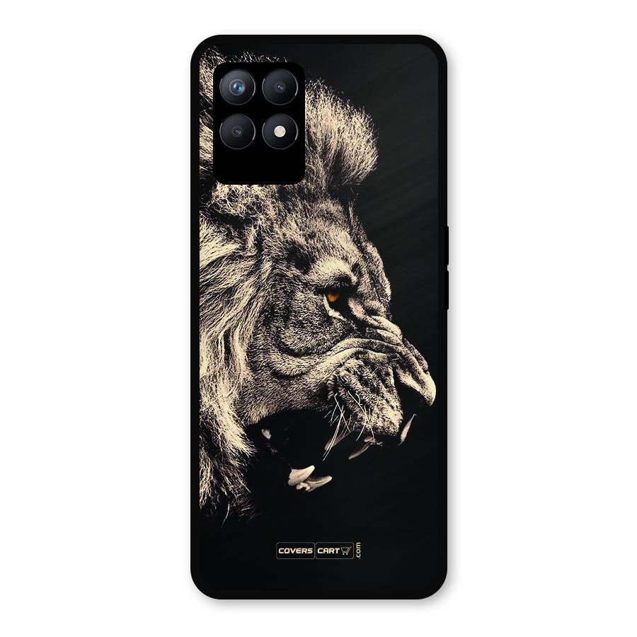 Roaring Lion Metal Back Case for Realme Narzo 50