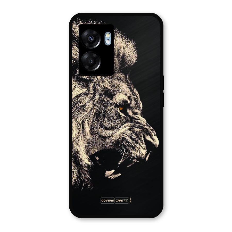 Roaring Lion Metal Back Case for Realme Narzo 50 5G