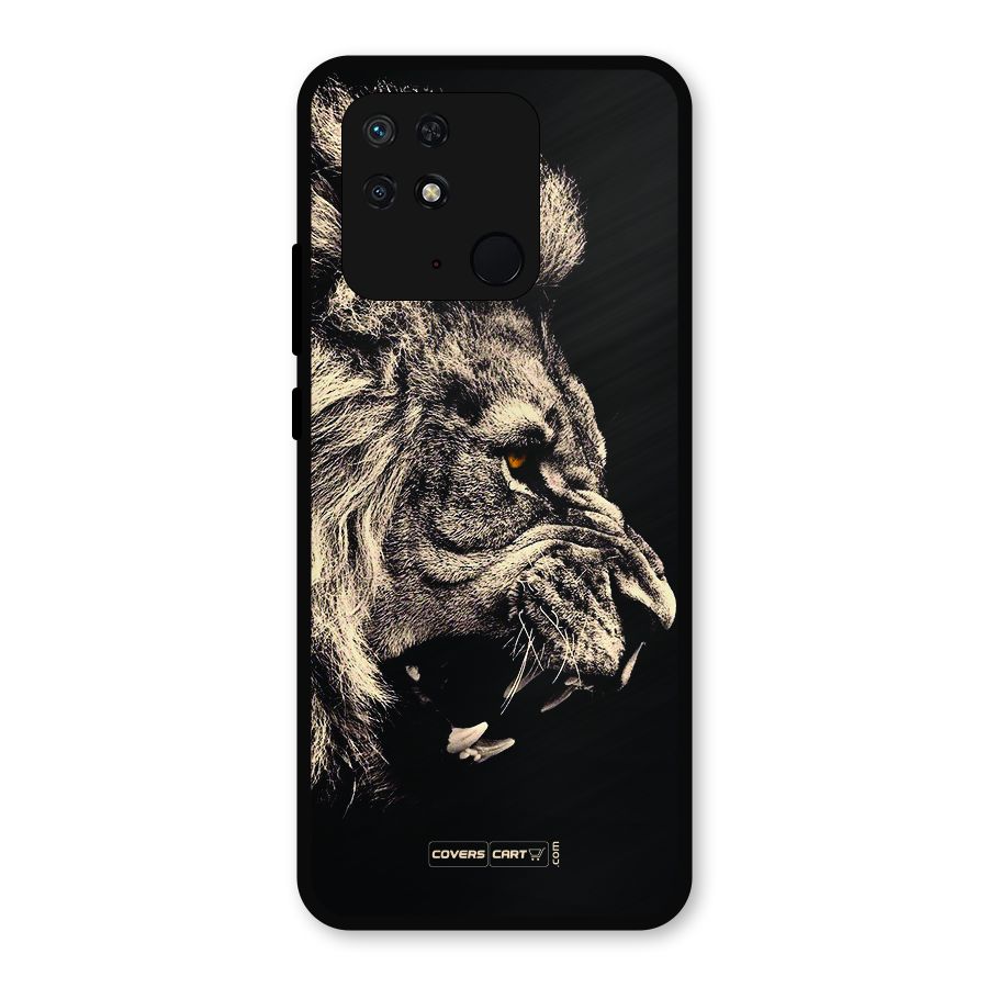 Roaring Lion Metal Back Case for Redmi 10 Power