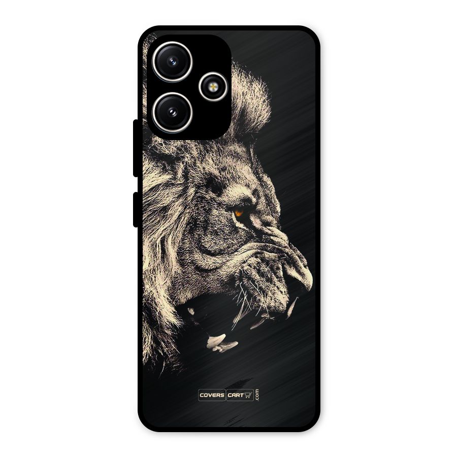 Roaring Lion Metal Back Case for Redmi 12 5G