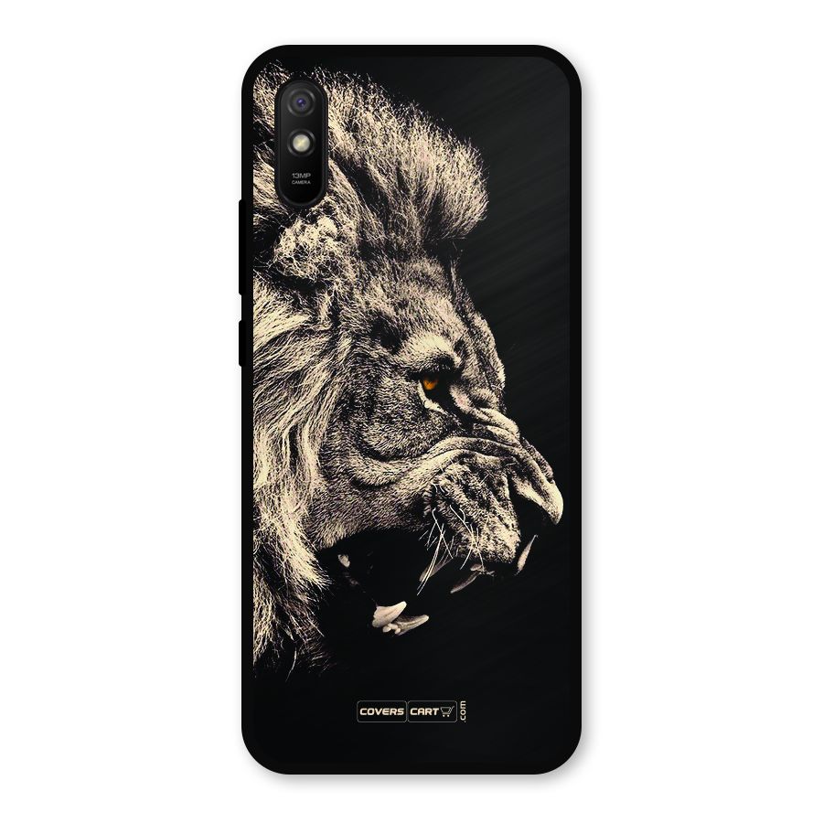 Roaring Lion Metal Back Case for Redmi 9a