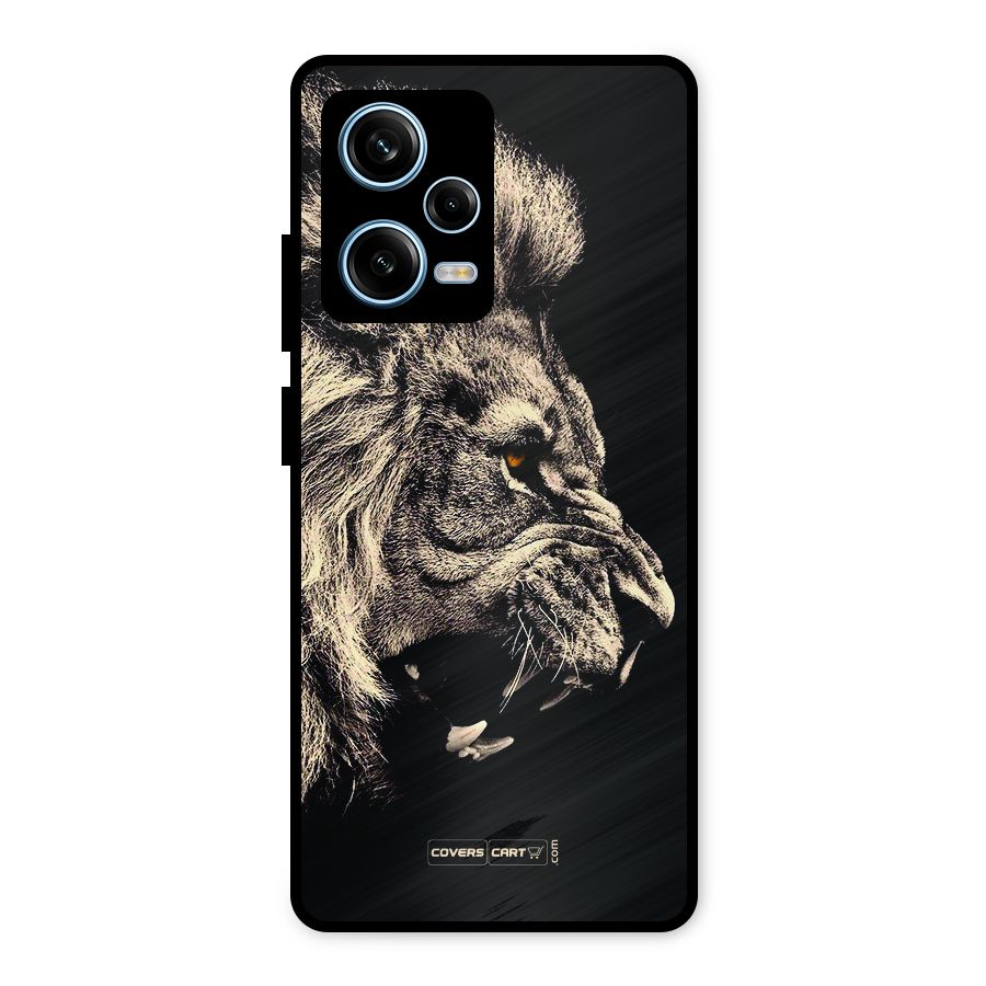 Roaring Lion Metal Back Case for Redmi Note 12 Pro