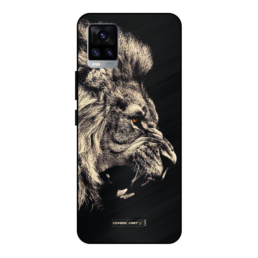 Roaring Lion Metal Back Case for Vivo V20 2021