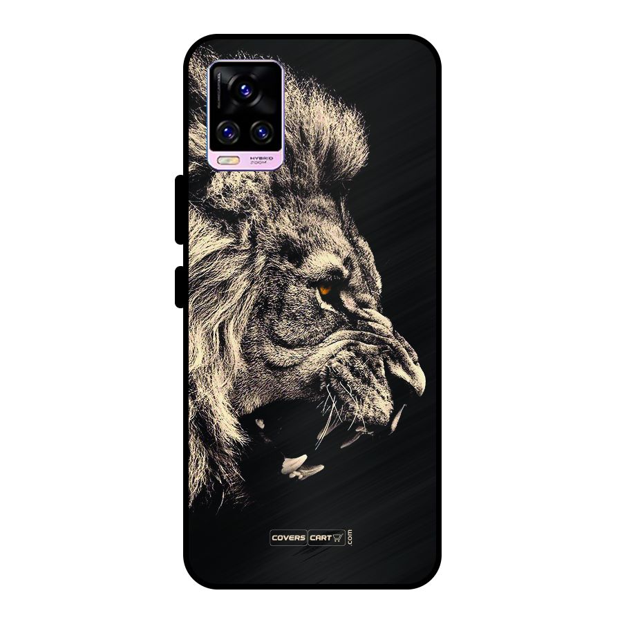 Roaring Lion Metal Back Case for Vivo V20 Pro