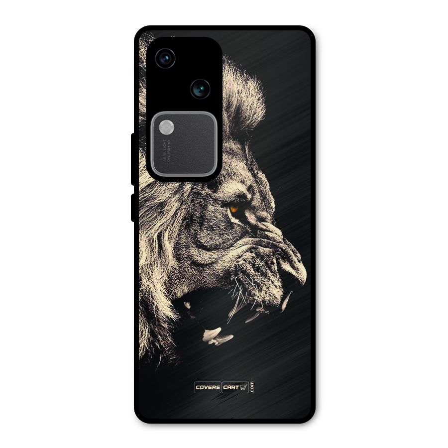 Roaring Lion Metal Back Case for Vivo V30