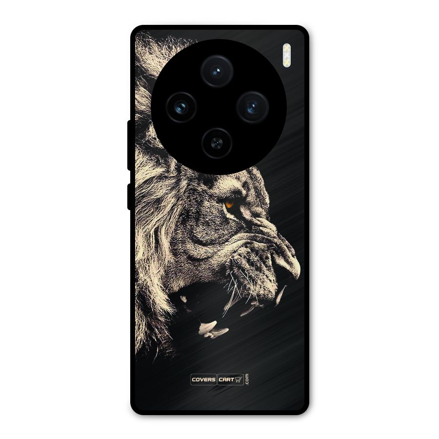 Roaring Lion Metal Back Case for Vivo X100