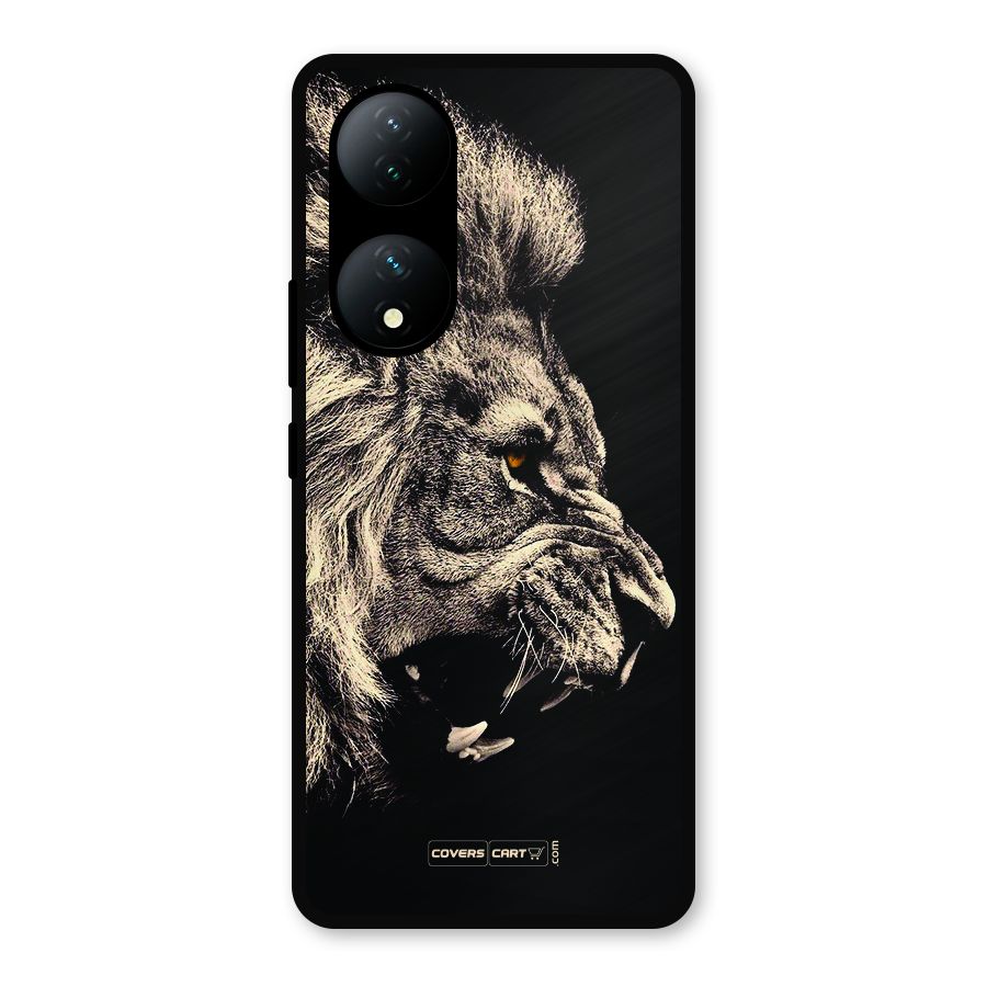 Roaring Lion Metal Back Case for Vivo Y100a