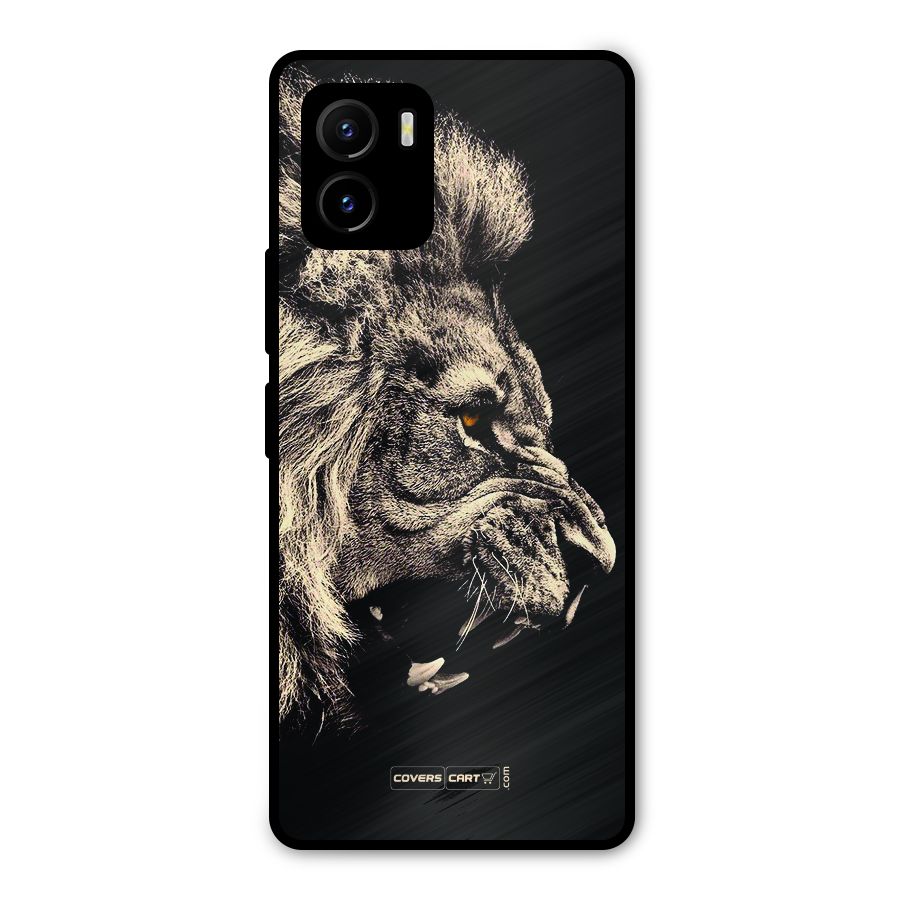 Roaring Lion Metal Back Case for Vivo Y15s