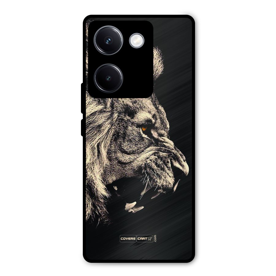 Roaring Lion Metal Back Case for Vivo Y300 Plus