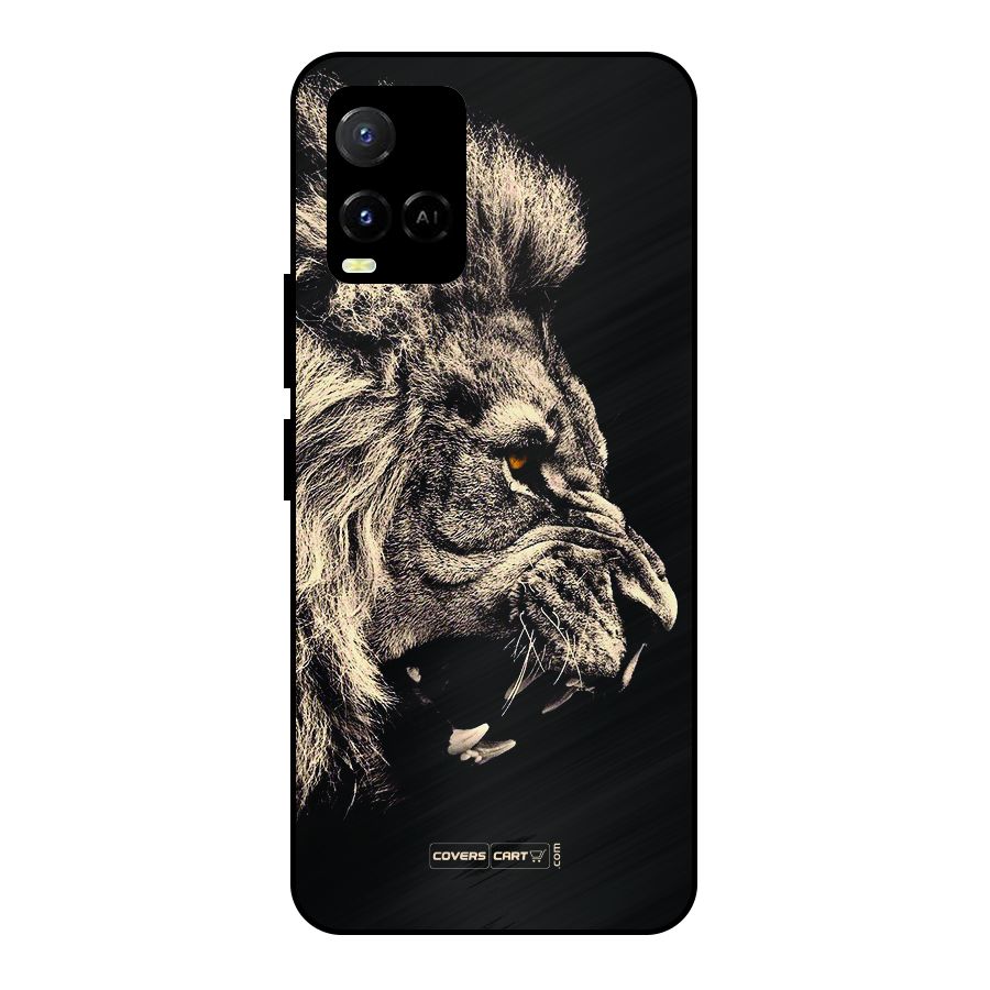 Roaring Lion Metal Back Case for Vivo Y33s