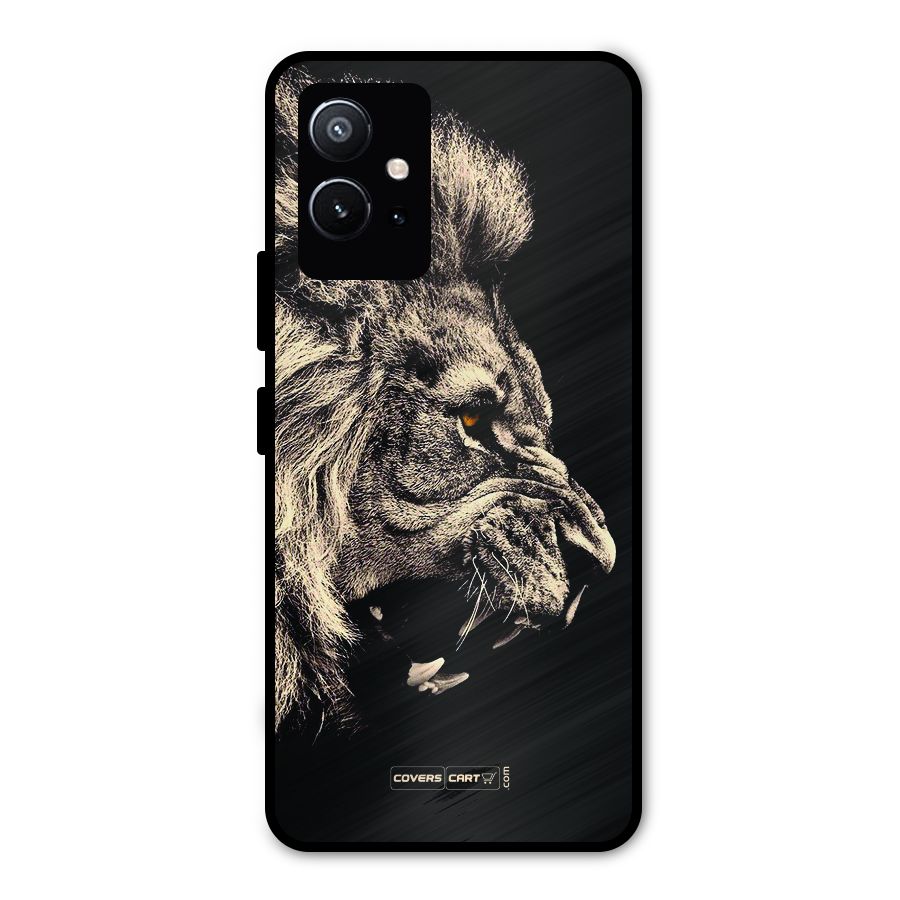 Roaring Lion Metal Back Case for Vivo Y75 5G
