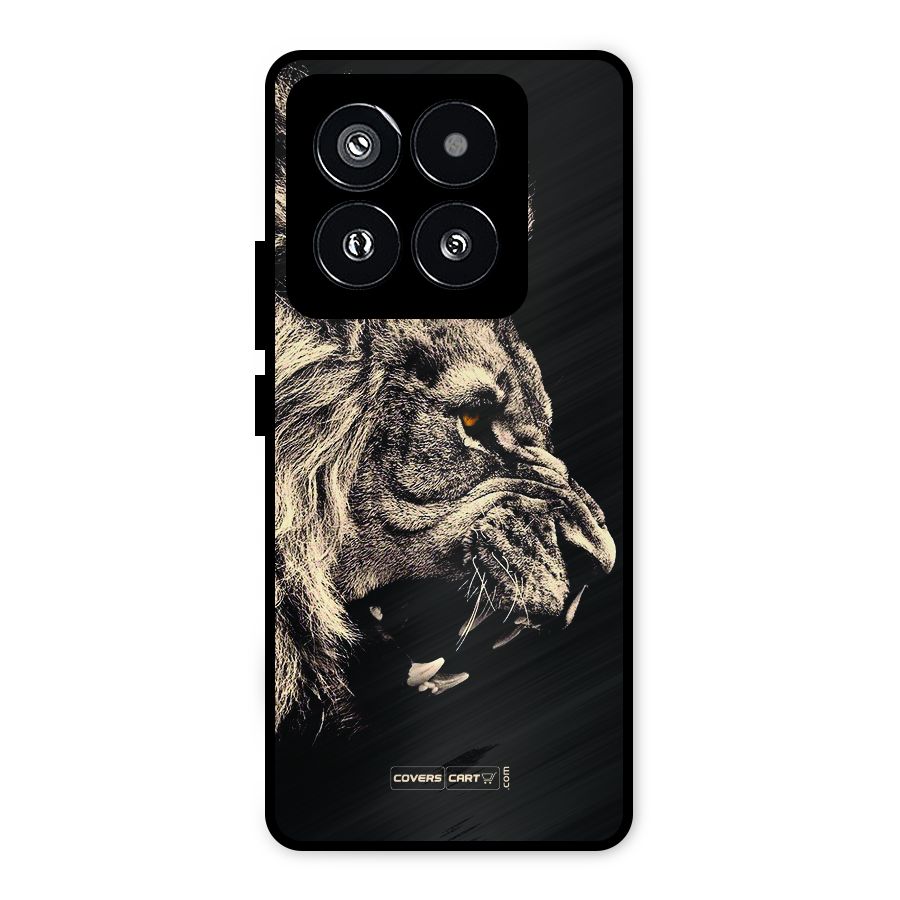 Roaring Lion Metal Back Case for Xiaomi 14 Pro