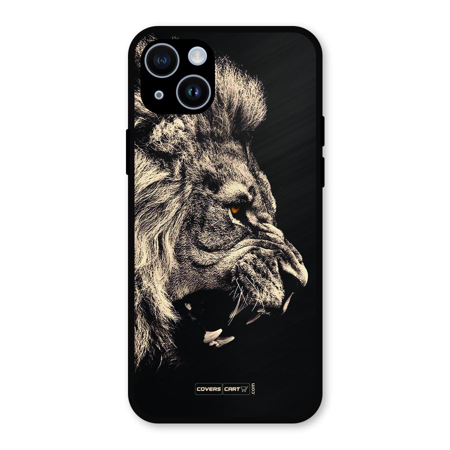 Roaring Lion Metal Back Case for iPhone 14