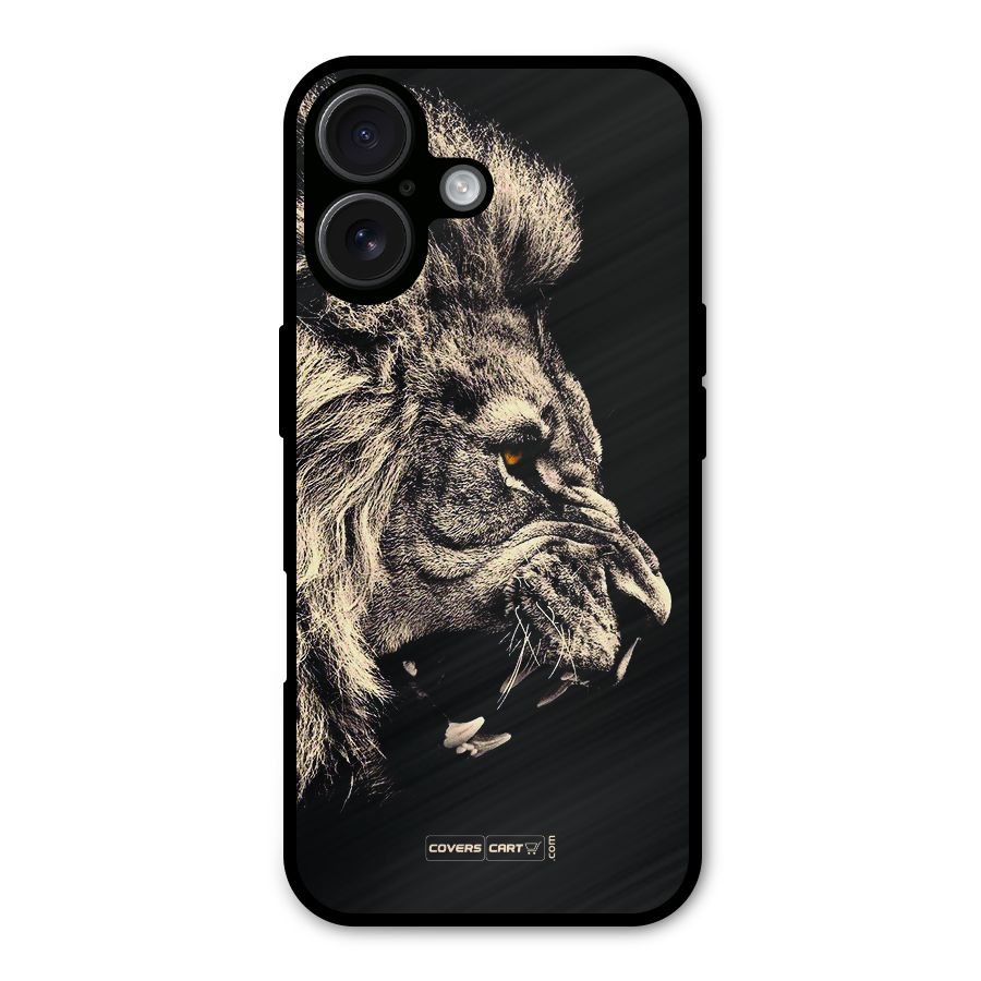 Roaring Lion Metal Back Case for iPhone 16