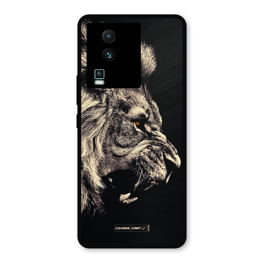 Roaring Lion Metal Back Case for iQOO Neo 7 Pro