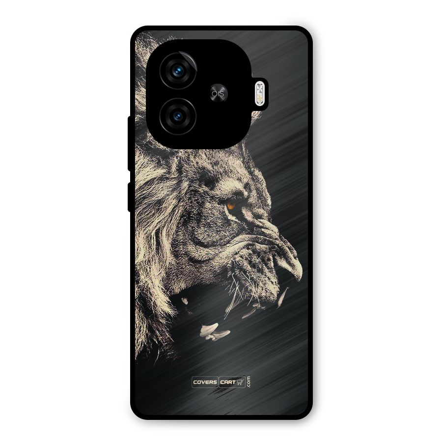 Roaring Lion Metal Back Case for iQOO Z9 Turbo