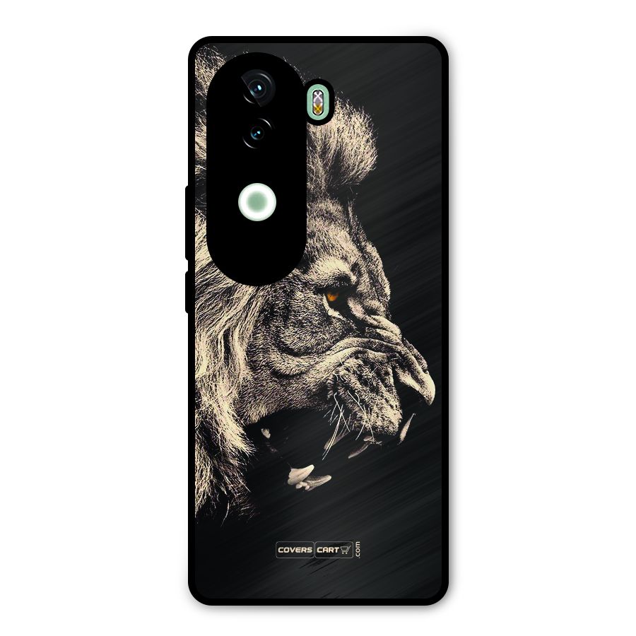 Roaring Lion Metal Back Case for iQOO Z9s