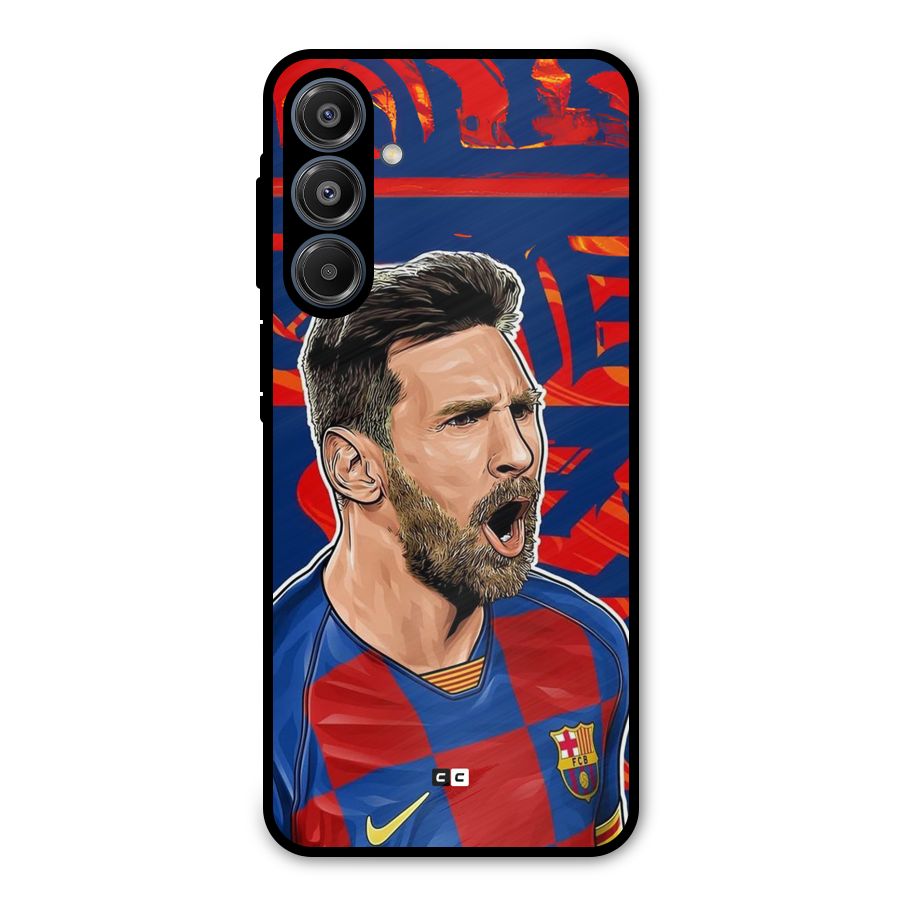 Roaring Soccer Star Metal Back Case for Galaxy A16 5G