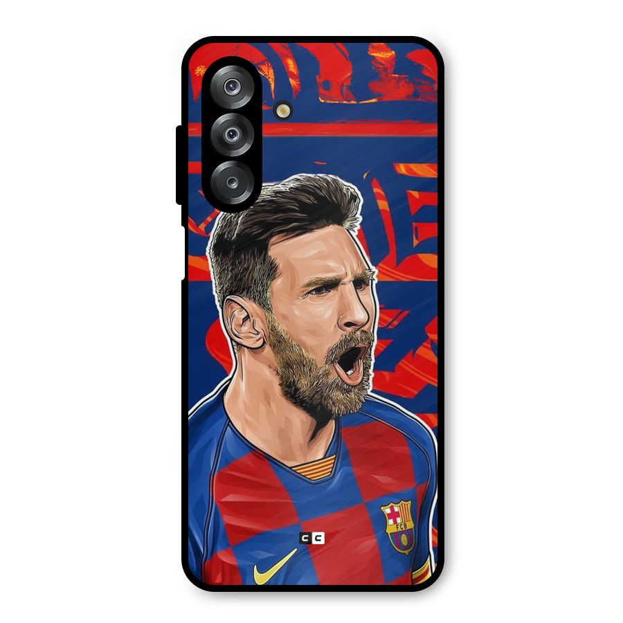 Roaring Soccer Star Metal Back Case for Galaxy A26