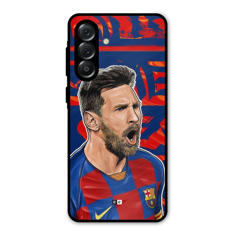 Roaring Soccer Star Metal Back Case for Galaxy A56