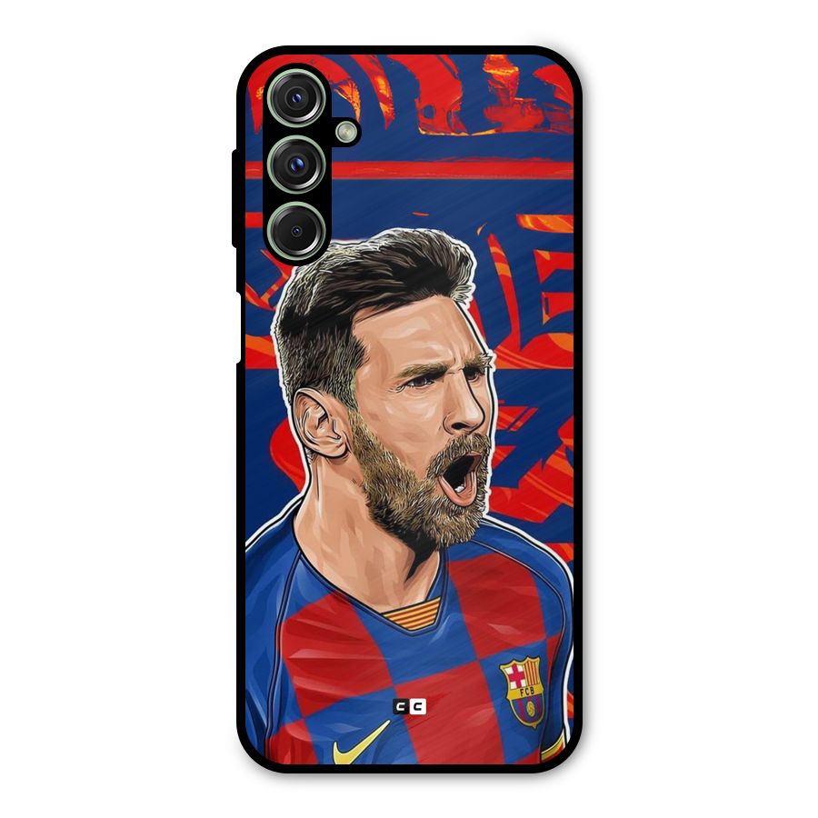 Roaring Soccer Star Metal Back Case for Galaxy M34