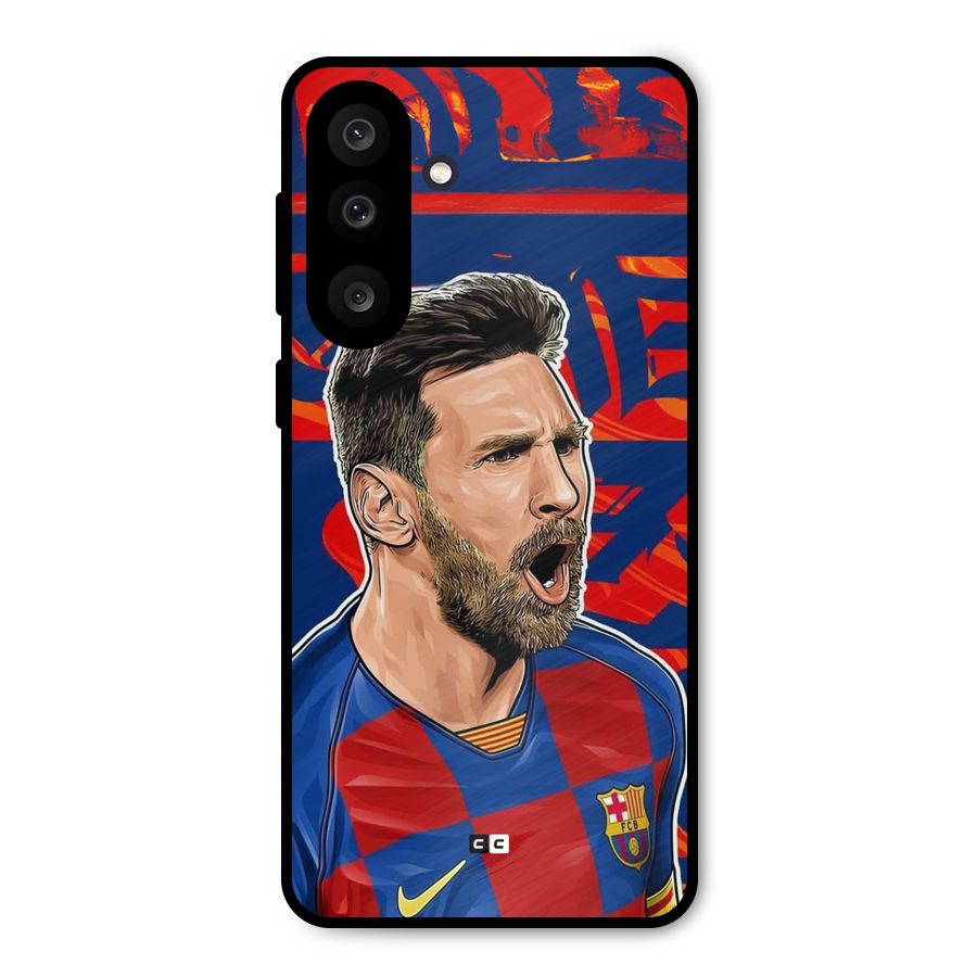 Roaring Soccer Star Metal Back Case for Galaxy M56