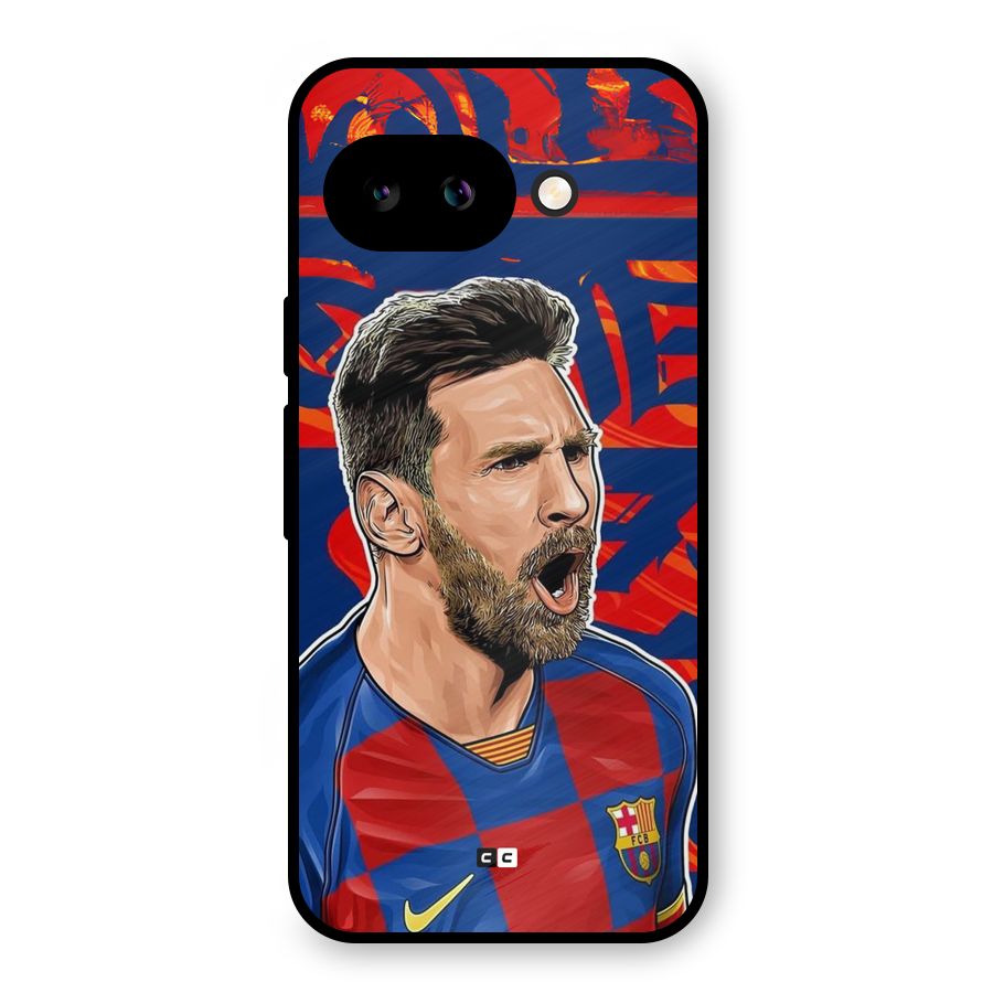 Roaring Soccer Star Metal Back Case for Google Pixel 9a