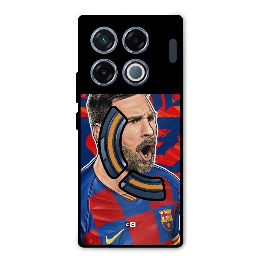 Roaring Soccer Star Metal Back Case for Infinix GT 20 Pro