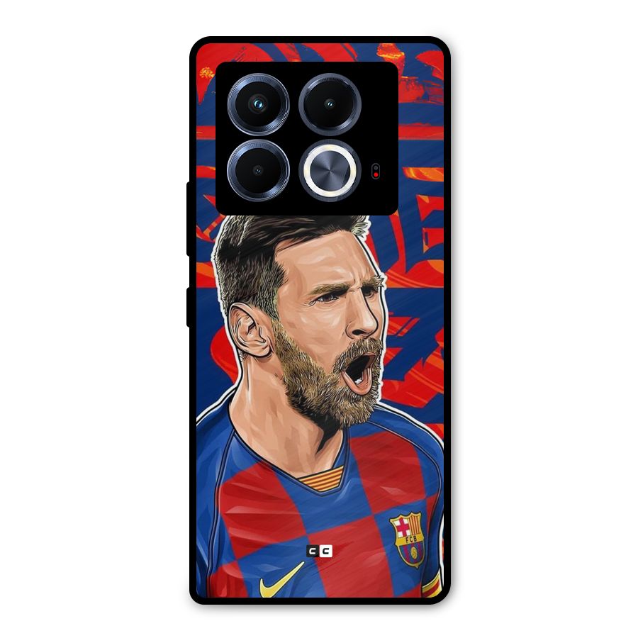 Roaring Soccer Star Metal Back Case for Infinix Note 40 5G