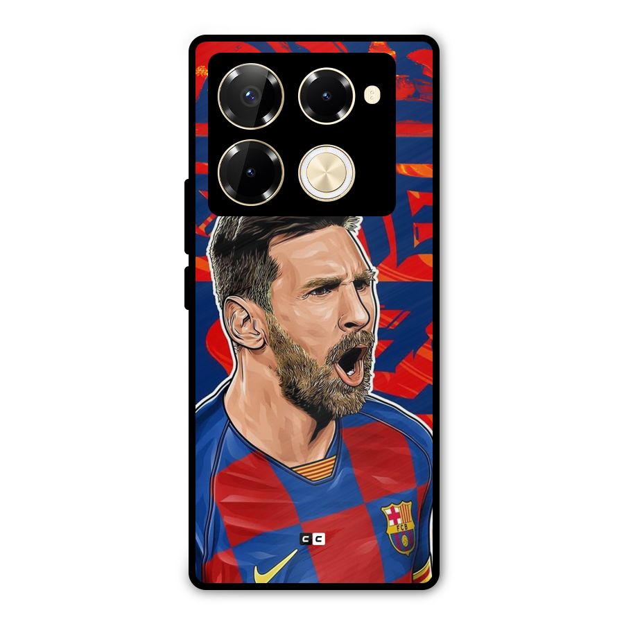 Roaring Soccer Star Metal Back Case for Infinix Note 40 Pro Plus