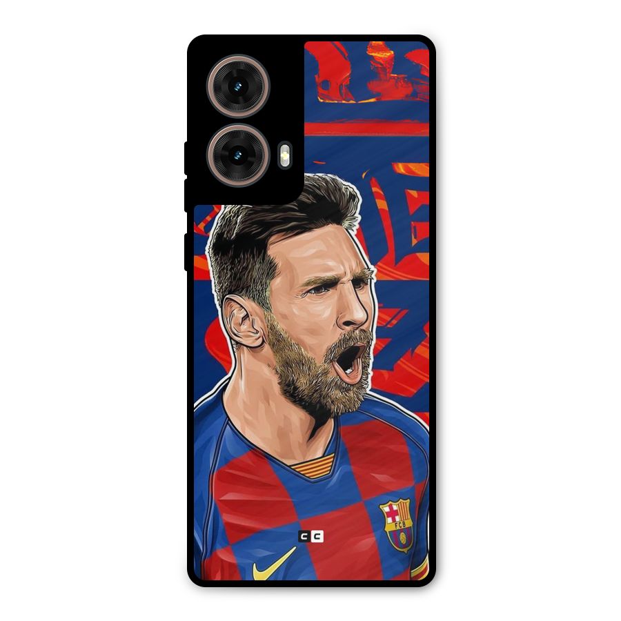 Roaring Soccer Star Metal Back Case for Moto G85
