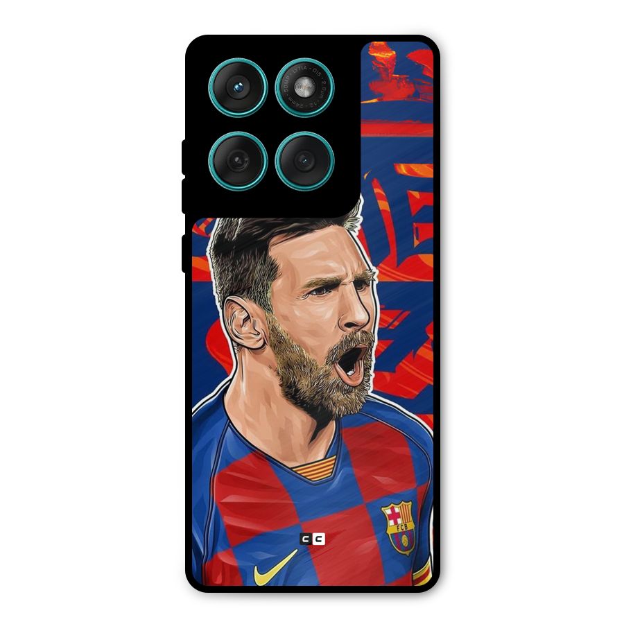Roaring Soccer Star Metal Back Case for Motorola Edge 60 Fusion