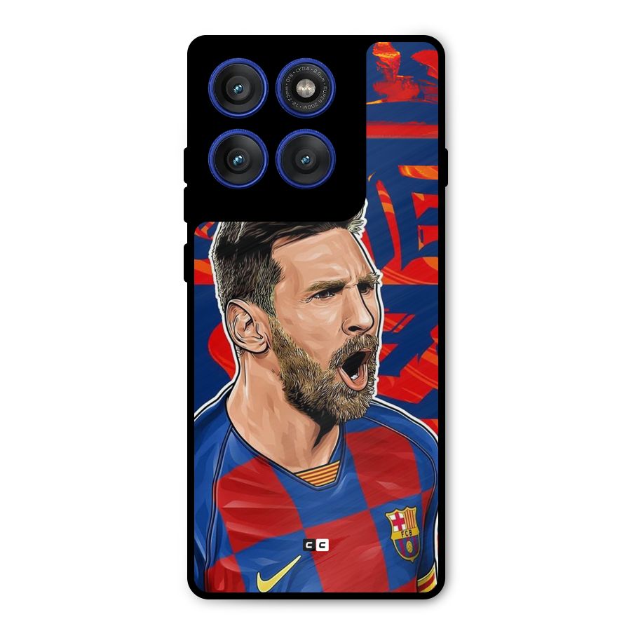 Roaring Soccer Star Metal Back Case for Motorola Edge 60 Pro