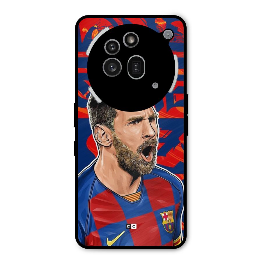 Roaring Soccer Star Metal Back Case for Nothing Phone 3a Pro