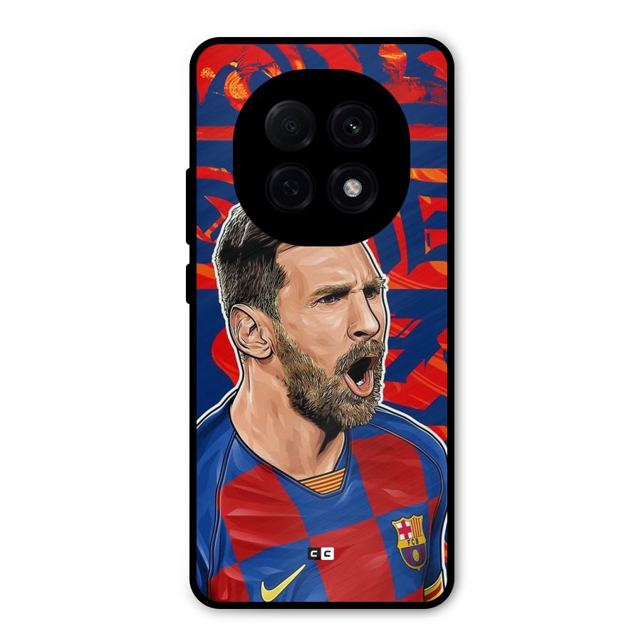 Roaring Soccer Star Metal Back Case for Oppo F29 Pro