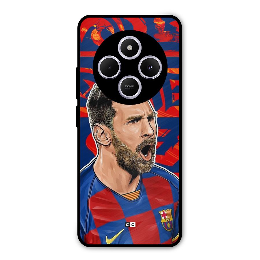 Roaring Soccer Star Metal Back Case for Poco C75 5G