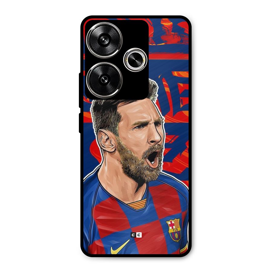 Roaring Soccer Star Metal Back Case for Poco F6