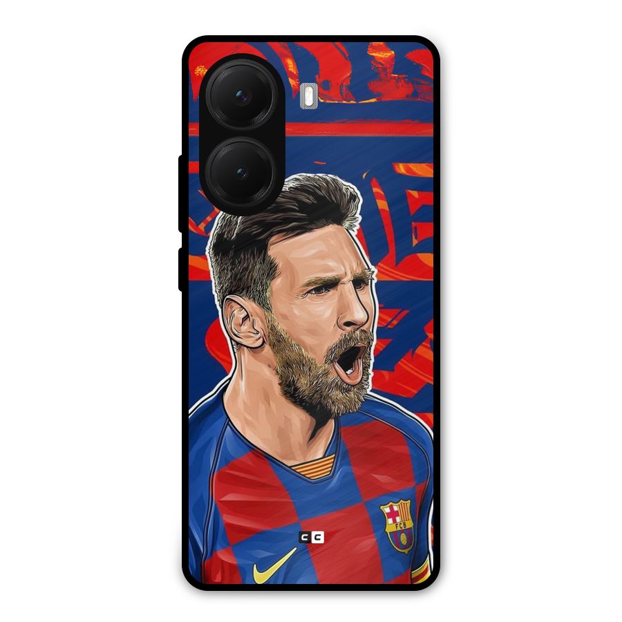 Roaring Soccer Star Metal Back Case for Poco X7 Pro