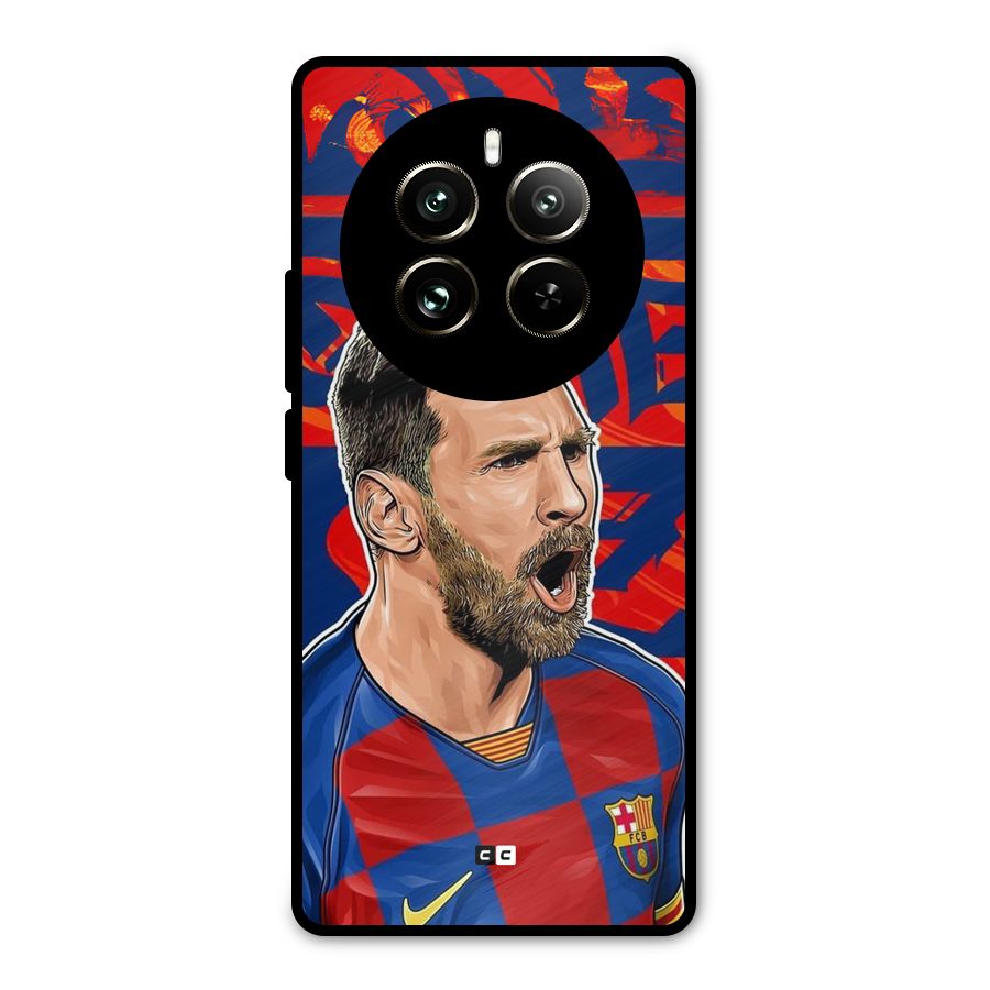 Roaring Soccer Star Metal Back Case for Realme 12 Pro