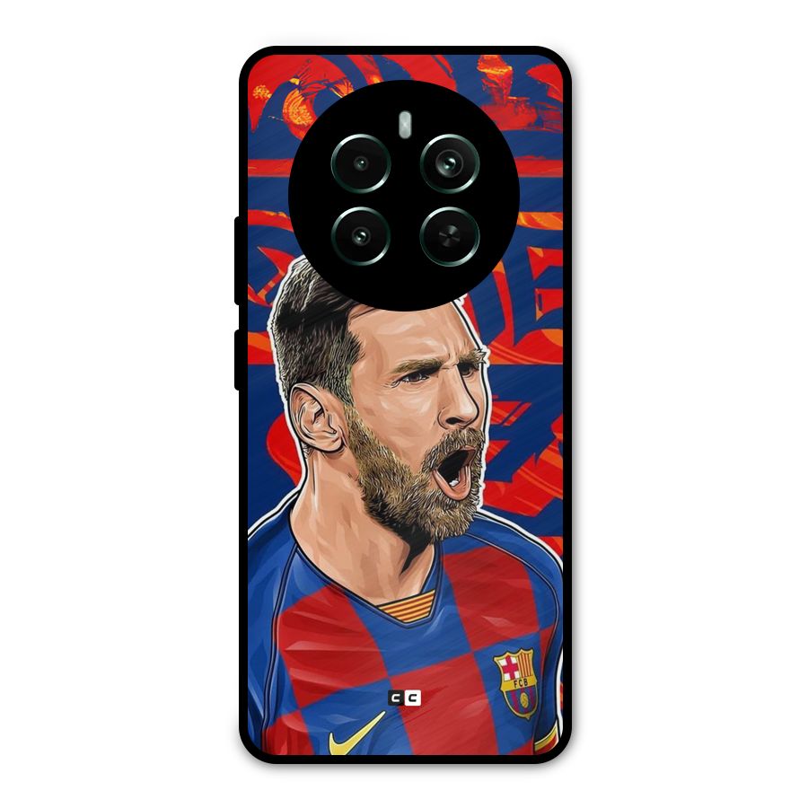 Roaring Soccer Star Metal Back Case for Realme 12 Pro Plus