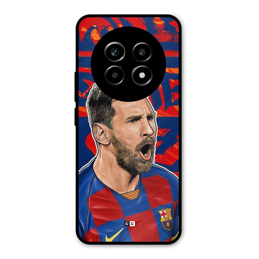Roaring Soccer Star Metal Back Case for Realme 13 Pro