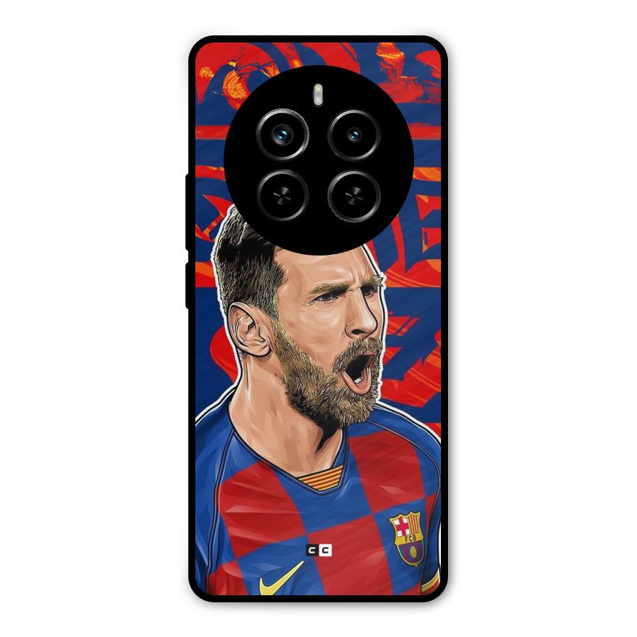 Roaring Soccer Star Metal Back Case for Realme P1 Pro