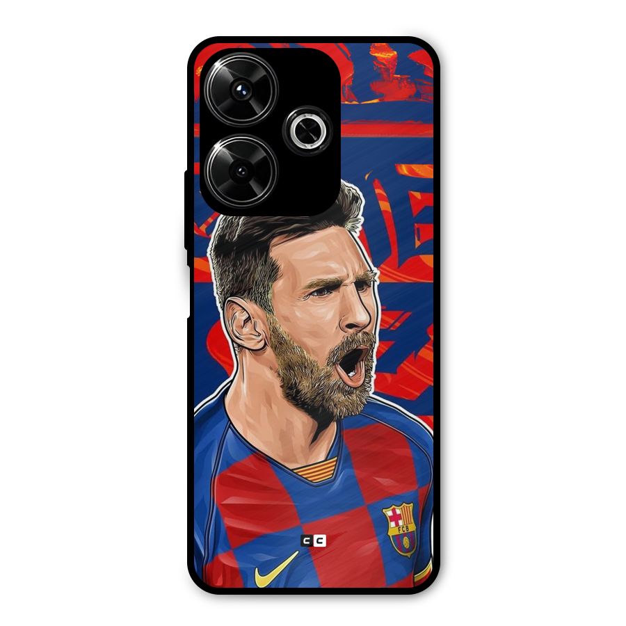 Roaring Soccer Star Metal Back Case for Redmi 13 5G