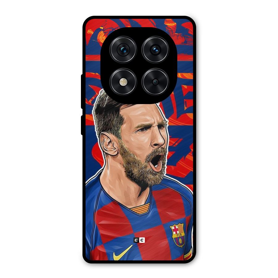 Roaring Soccer Star Metal Back Case for Redmi Note 14 Pro 5G