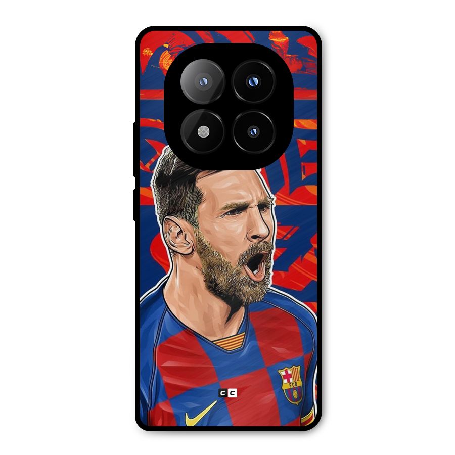 Roaring Soccer Star Metal Back Case for Redmi Note 14 Pro Plus 5G