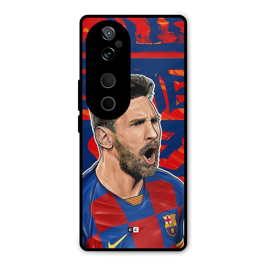 Roaring Soccer Star Metal Back Case for Vivo T3 Ultra