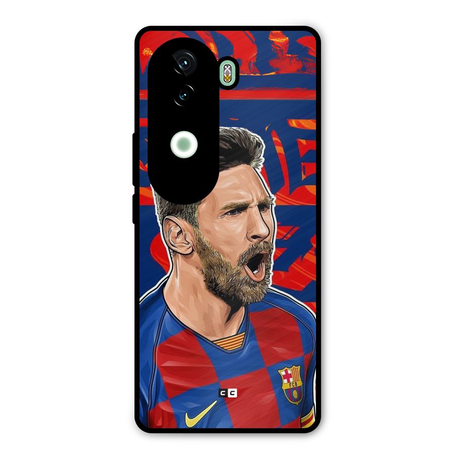 Roaring Soccer Star Metal Back Case for Vivo V40e