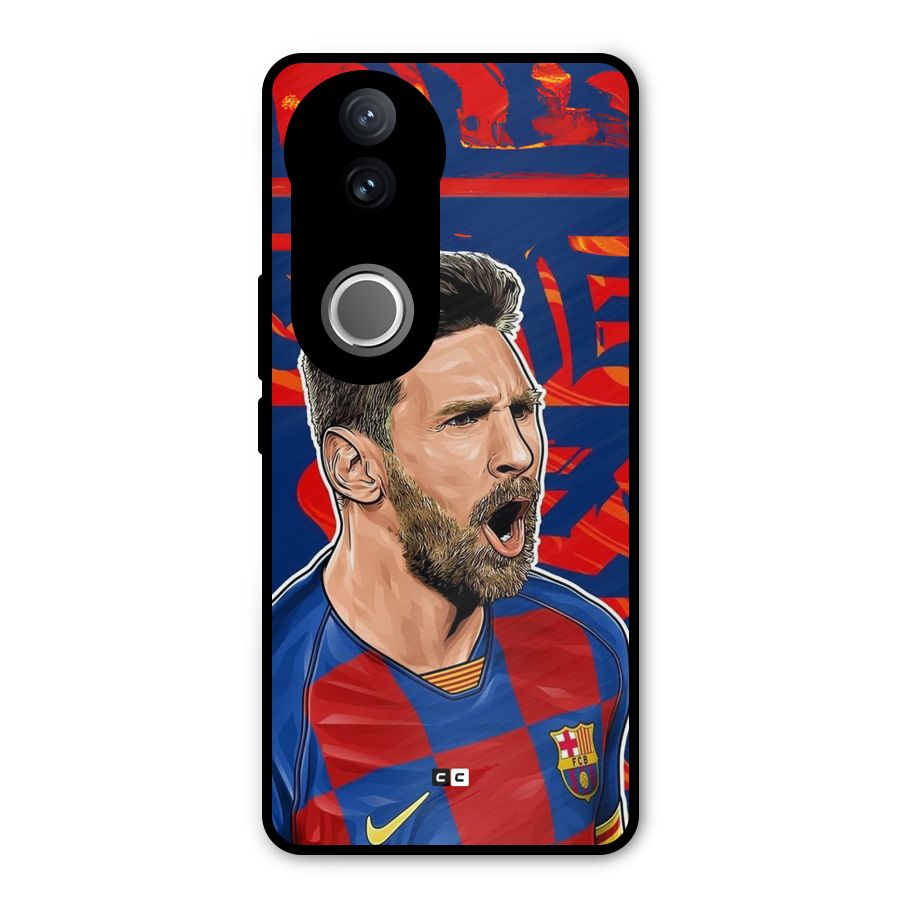 Roaring Soccer Star Metal Back Case for Vivo V50e